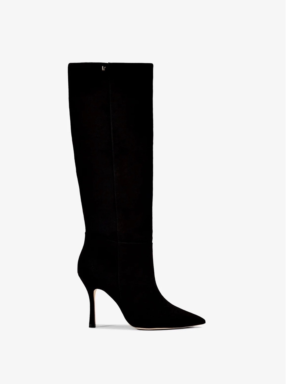 Larroude Kate Slouch Black Suede Pointed-Toe Stiletto Boots 7.5 NWT NIB - Picture 6 of 14